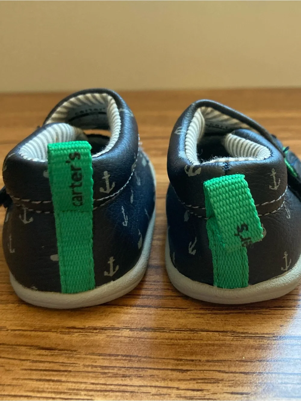 5/$15 Carter’s Baby/Toddler Navy Anchor Slip-On Shoes 2